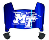 Middle Tennessee Blue Raiders Mini Football Helmet Visor Shield w/ Clips - PICK VISOR & LOGO COLOR