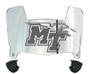 Middle Tennessee Blue Raiders Mini Football Helmet Visor Shield w/ Clips - PICK VISOR & LOGO COLOR