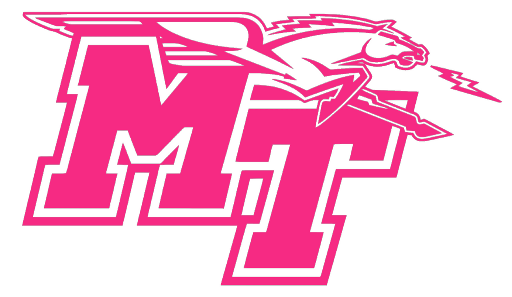 Middle Tennessee Blue Raiders HOT PINK Team Logo Premium DieCut Vinyl Decal PICK SIZE