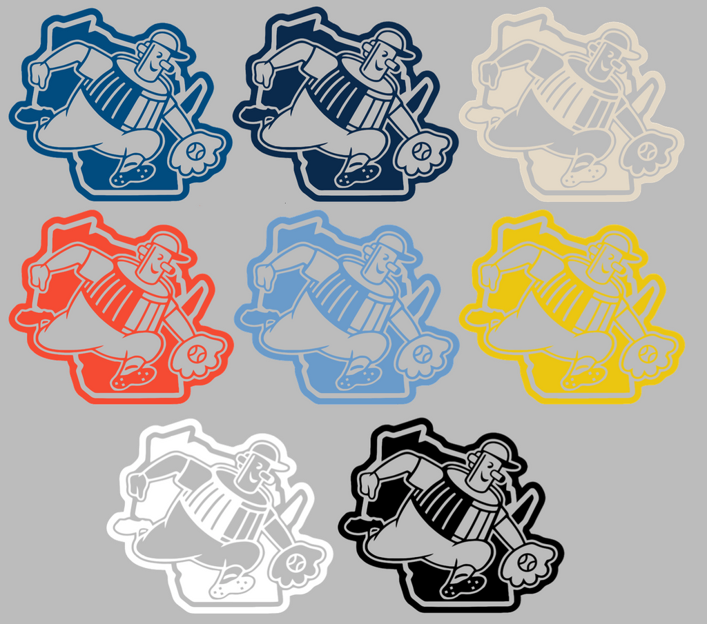 Milwaukee Brewers City Connect 2.0 Barrelman Logo Premium DieCut Vinyl Decal PICK COLOR & SIZE