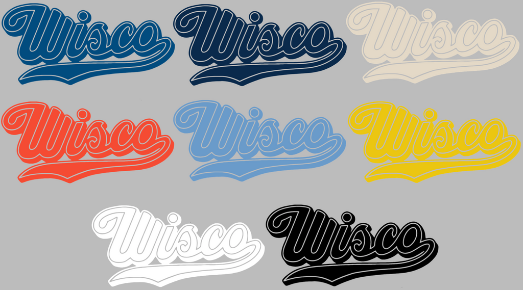 Milwaukee Brewers City Connect 2.0 Wisco Logo Premium DieCut Vinyl Decal PICK COLOR & SIZE