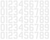 Milwaukee Brewers Baseball Helmet Jersey Style Vinyl Number Decal Sheet Set of 50 #0-9 - Pick Color & Size