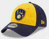 Milwaukee Brewers Swarovski Crystal Bling Womens Yellow New Era Adjustable Hat