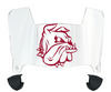 Minnesota Duluth Bulldogs Mini Football Helmet Visor Shield w/ Clips - PICK VISOR & LOGO COLOR