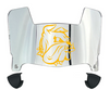 Minnesota Duluth Bulldogs Mini Football Helmet Visor Shield w/ Clips - PICK VISOR & LOGO COLOR