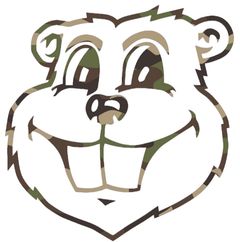 Minnesota Golden Gophers Woodland Camo Camouflage Goldy Mascot Head Logo Premium DieCut Vinyl Decal PICK SIZE