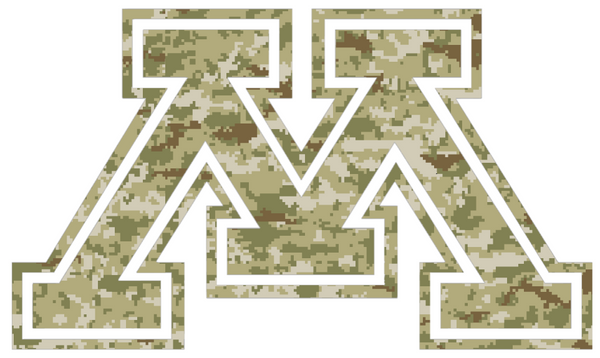 Minnesota Golden Gophers Team Logo Salute to Service Camouflage Camo Vinyl Decal PICK SIZE