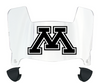 Minnesota Gophers Mini Football Helmet Visor Shield w/ Clips - PICK VISOR & LOGO COLOR - SportsJewelryProShop