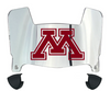 Minnesota Gophers Mini Football Helmet Visor Shield w/ Clips - PICK VISOR & LOGO COLOR - SportsJewelryProShop