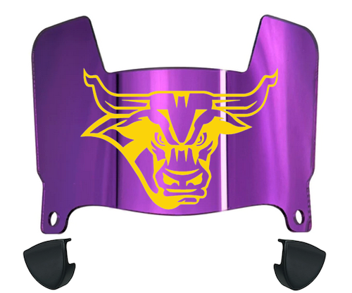 Minnesota State Mavericks Mini Football Helmet Visor Shield w/ Clips - PICK VISOR & LOGO COLOR