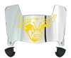 Minnesota State Mavericks Mini Football Helmet Visor Shield w/ Clips - PICK VISOR & LOGO COLOR