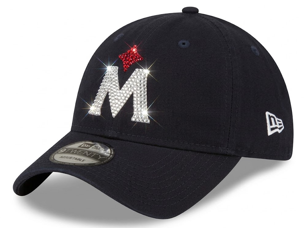 Minnesota Twins Swarovski Crystal Bling Womens Alternate New Era Adjustable Hat