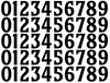 Minnesota Twins Baseball Helmet Jersey Style Vinyl Number Decal Sheet Set of 50 #0-9 - Pick Color & Size