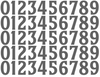 Minnesota Twins Baseball Helmet Jersey Style Vinyl Number Decal Sheet Set of 50 #0-9 - Pick Color & Size