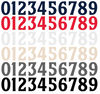 Minnesota Twins Baseball Helmet Jersey Style Vinyl Number Decal Sheet Set of 50 #0-9 - Pick Color & Size