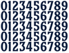 Minnesota Twins Baseball Helmet Jersey Style Vinyl Number Decal Sheet Set of 50 #0-9 - Pick Color & Size