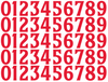 Minnesota Twins Baseball Helmet Jersey Style Vinyl Number Decal Sheet Set of 50 #0-9 - Pick Color & Size