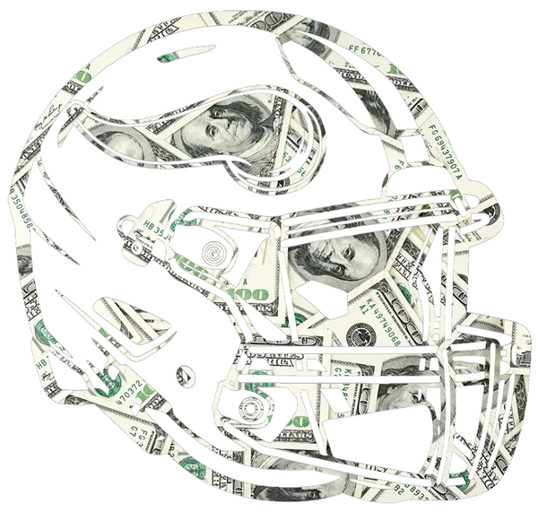 Minnesota Vikings Football Helmet Money Print Premium DieCut Vinyl Decal PICK SIZE