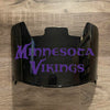 Minnesota Vikings Full Size Football Helmet Visor Shield Black Dark Tint w/ Clips - PICK LOGO COLOR