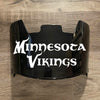 Minnesota Vikings Full Size Football Helmet Visor Shield Black Dark Tint w/ Clips - PICK LOGO COLOR