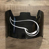 Minnesota Vikings Full Size Football Helmet Visor Shield Black Dark Tint w/ Clips - PICK LOGO COLOR