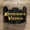 Minnesota Vikings Full Size Football Helmet Visor Shield Black Dark Tint w/ Clips - PICK LOGO COLOR