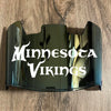 Minnesota Vikings Full Size Football Helmet Visor Shield Gold Iridium Mirror w/ Clips - PICK LOGO COLOR