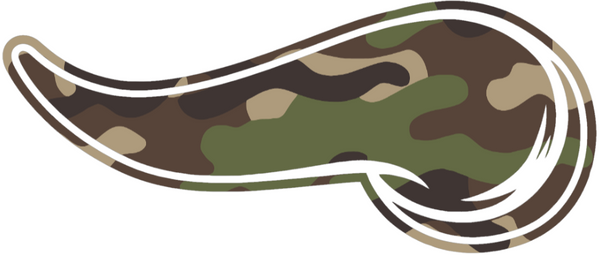 Minnesota Vikings Woodland Camo Camouflage Horns Logo Premium DieCut Vinyl Decal PICK SIZE