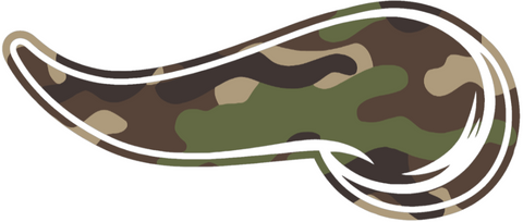 Minnesota Vikings Woodland Camo Camouflage Horns Logo Premium DieCut Vinyl Decal PICK SIZE