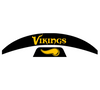 Minnesota Vikings MIDI Mid Size SpeedFlex Football Helmet Front & Back Bumper Decal Set - Pick Color