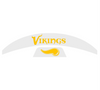 Minnesota Vikings MIDI Mid Size SpeedFlex Football Helmet Front & Back Bumper Decal Set - Pick Color