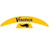 Minnesota Vikings MIDI Mid Size SpeedFlex Football Helmet Front & Back Bumper Decal Set - Pick Color