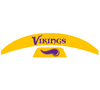 Minnesota Vikings MIDI Mid Size SpeedFlex Football Helmet Front & Back Bumper Decal Set - Pick Color