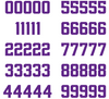 Minnesota Vikings Jersey Style Vinyl Number Decal Sheet Set of 50 #0-9 - Pick Color & Size