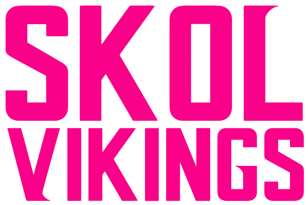 Minnesota Vikings Hot Piunk SKOL Logo Premium DieCut Vinyl Decal PICK SIZE