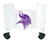 Minnesota Vikings Mini Football Helmet Visor Shield w/ Clips - PICK VISOR & LOGO COLOR