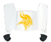 Minnesota Vikings Mini Football Helmet Visor Shield w/ Clips - PICK VISOR & LOGO COLOR