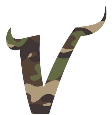 Minnesota Vikings Woodland Camo Camouflage V Logo Premium DieCut Vinyl Decal PICK SIZE