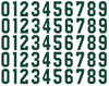 Minnesota Wild Helmet Jersey Style Vinyl Number Decal Sheet Set of 50 #0-9 - Pick Color & Size