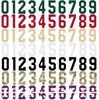 Minnesota Wild Helmet Jersey Style Vinyl Number Decal Sheet Set of 50 #0-9 - Pick Color & Size