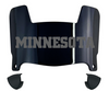 Minnesota Gophers Mini Football Helmet Visor Shield w/ Clips - PICK VISOR & LOGO COLOR - SportsJewelryProShop