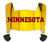 Minnesota Gophers Mini Football Helmet Visor Shield w/ Clips - PICK VISOR & LOGO COLOR - SportsJewelryProShop