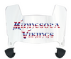 Minnesota Vikings Limited Edition Mini Football Helmet Visor Shield w/ Clips - PICK VISOR & LOGO COLOR