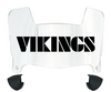 Minnesota Vikings Retro Throwback Mini Football Helmet Visor Shield w/ Clips - PICK VISOR & LOGO COLOR