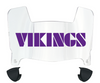 Minnesota Vikings Retro Throwback Mini Football Helmet Visor Shield w/ Clips - PICK VISOR & LOGO COLOR