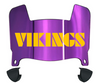 Minnesota Vikings Retro Throwback Mini Football Helmet Visor Shield w/ Clips - PICK VISOR & LOGO COLOR