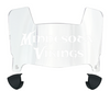Minnesota Vikings Mini Football Helmet Visor Shield w/ Clips - PICK VISOR & LOGO COLOR