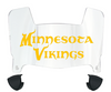 Minnesota Vikings Mini Football Helmet Visor Shield w/ Clips - PICK VISOR & LOGO COLOR