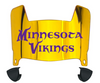 Minnesota Vikings Mini Football Helmet Visor Shield w/ Clips - PICK VISOR & LOGO COLOR
