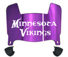 Minnesota Vikings Mini Football Helmet Visor Shield w/ Clips - PICK VISOR & LOGO COLOR